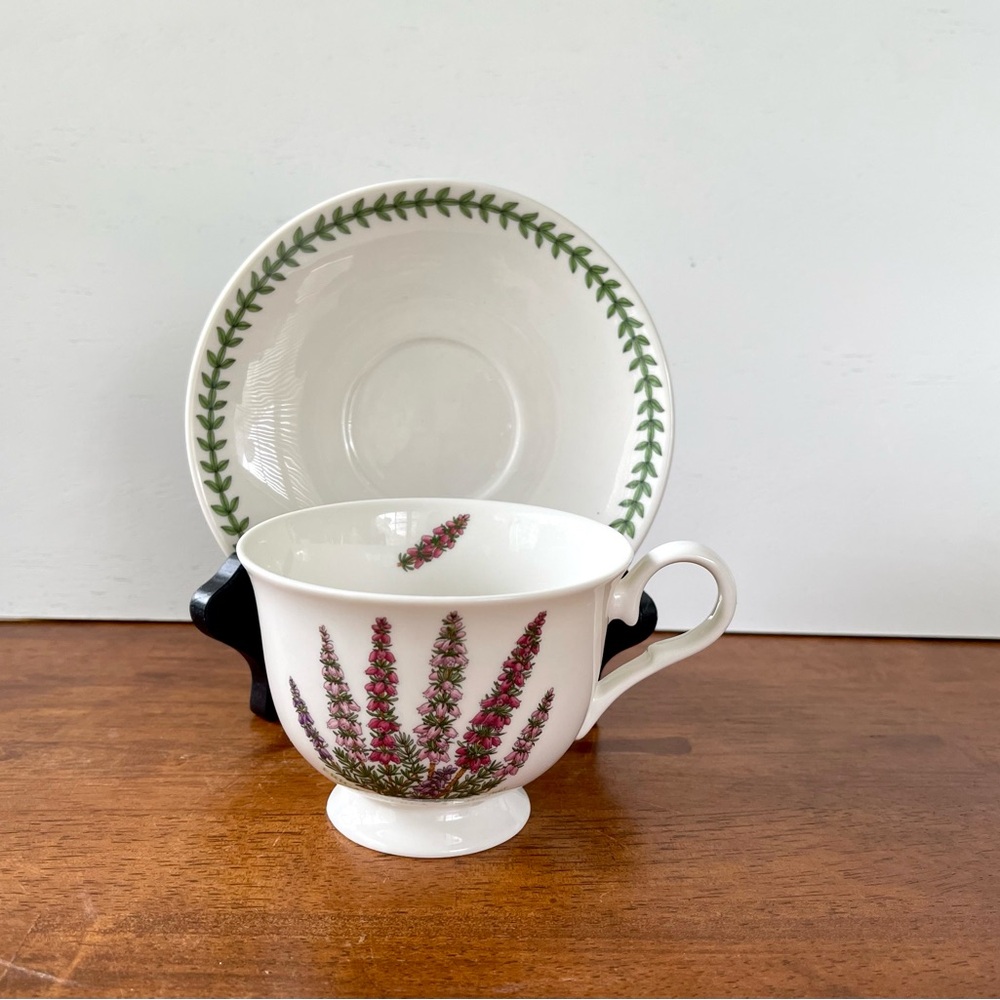 Portmeirion Botanic Garden Teacup & Saucer by Susan Williams-Ellis Bell Heather